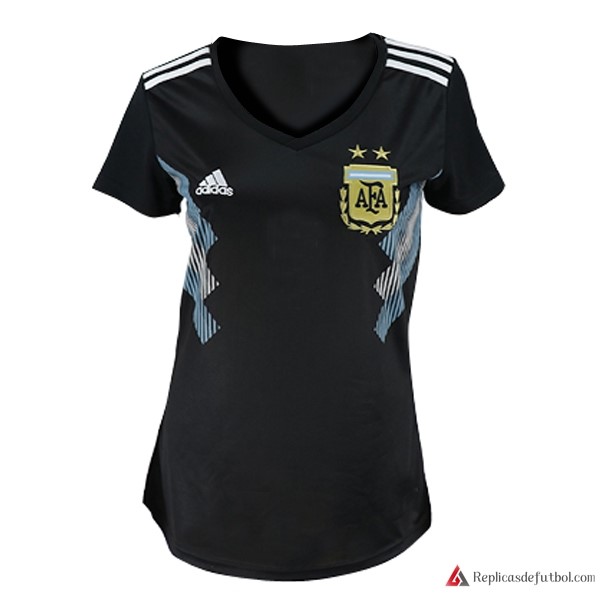 Camiseta Seleccion Argentina Segunda equipación Mujer 2018 Negro Azul